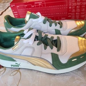 Puma RS-100 Gold Rush Sneakers